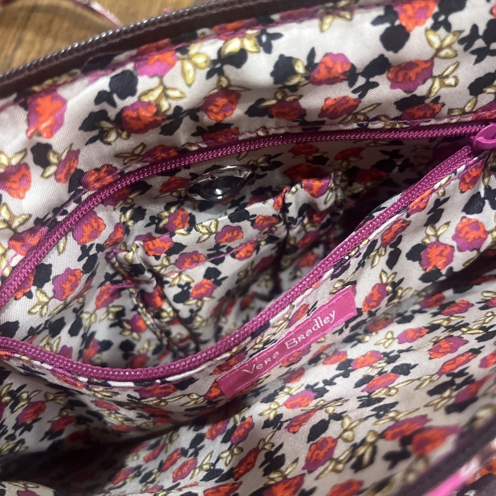 Vera Bradley Iconic RFID Little Hipster Crossbody Bag Purse Houndstooth Tweed - Picture 9 of 10